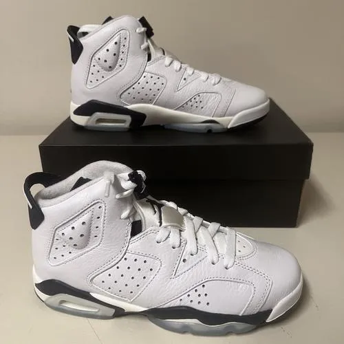 Air Jordan 6 Retro (GS) Big Kids' Shoes 384665-141 Size - 4.5Y
