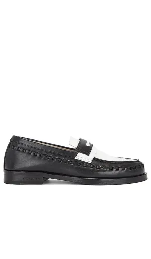 ALLSAINTS Sammy Leather Loafer in Black,White