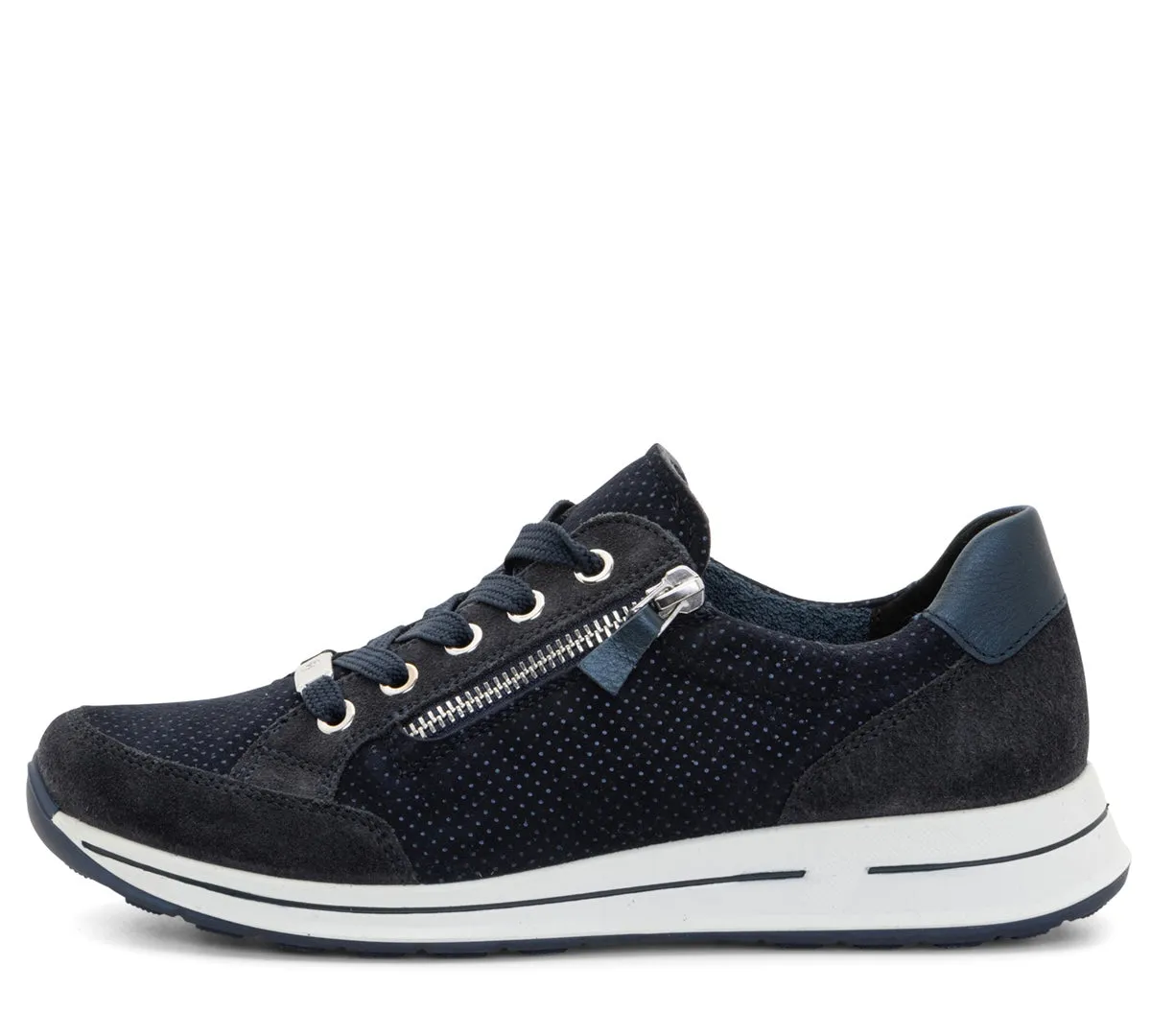 ARA OLEANNA LEATHER SNEAKER BLACK