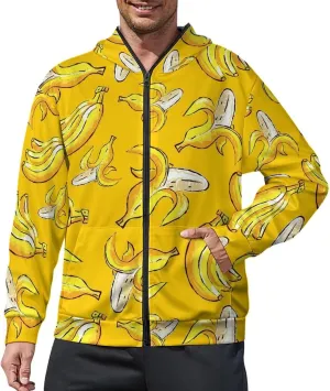 Birds Print Hoodies For Men Women Long Sleeve Casual Zip Up Hooded Sweatshirt Jacket Coat With Pocket