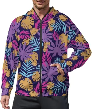 Butterfly Print Hoodies For Men Women Long Sleeve Casual Zip Up Hooded Sweatshirt Jacket Coat With Pocket