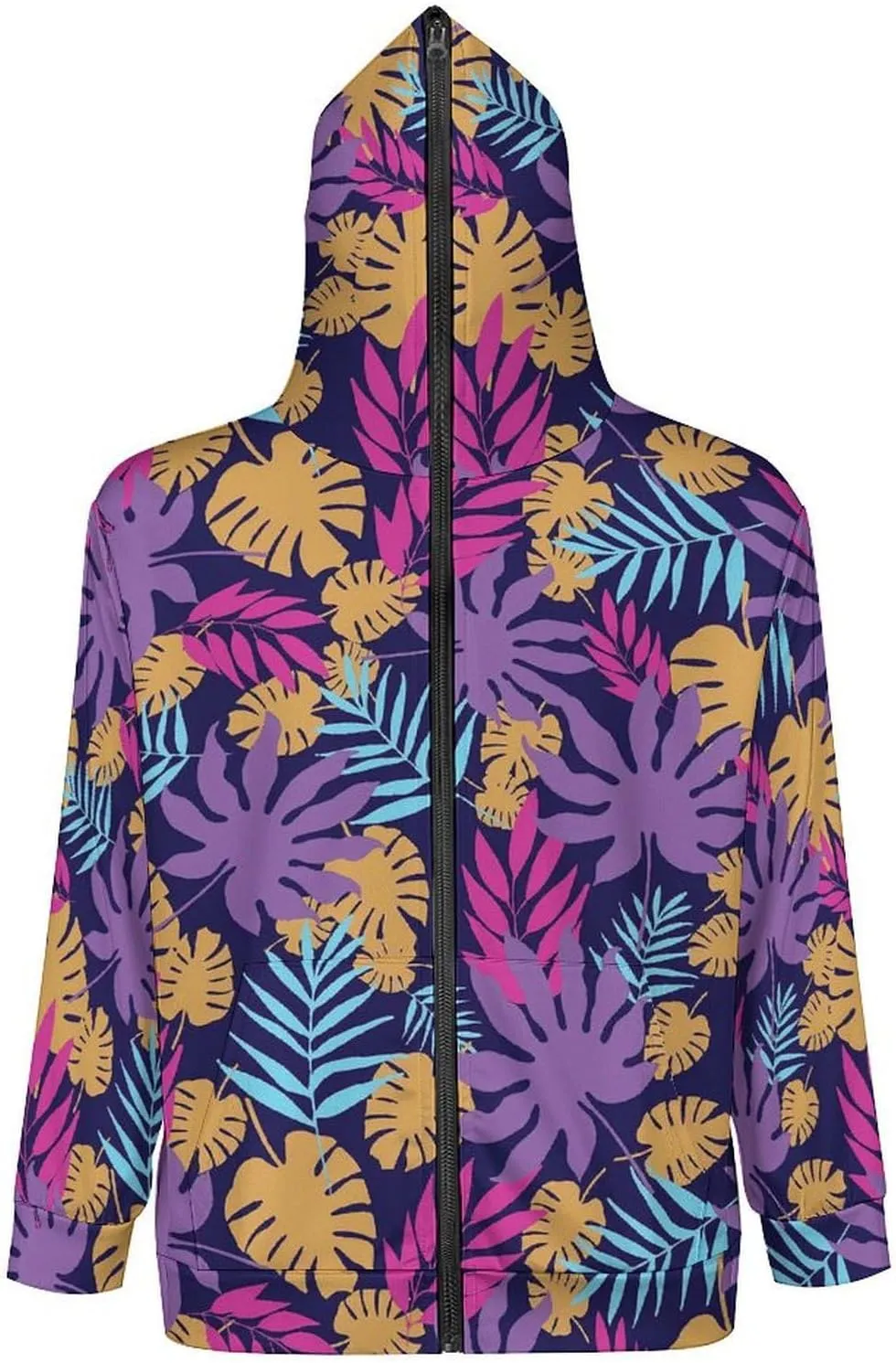 Butterfly Print Hoodies For Men Women Long Sleeve Casual Zip Up Hooded Sweatshirt Jacket Coat With Pocket
