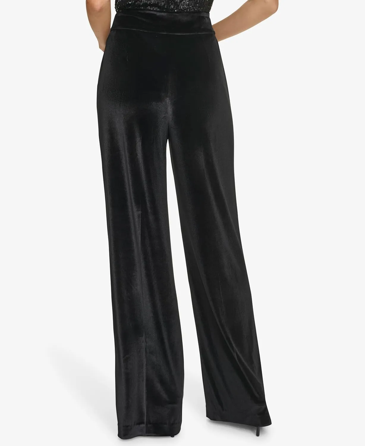 Calvin Klein Women's Wide Leg Hidden Closure Trouser Pant