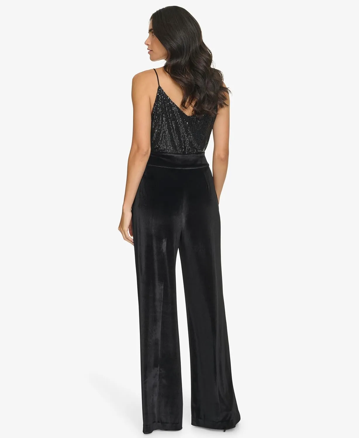 Calvin Klein Women's Wide Leg Hidden Closure Trouser Pant
