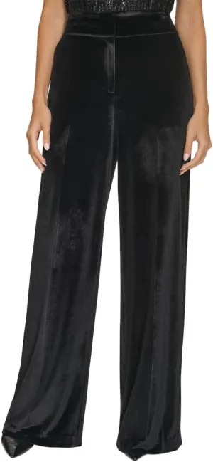 Calvin Klein Women's Wide Leg Hidden Closure Trouser Pant