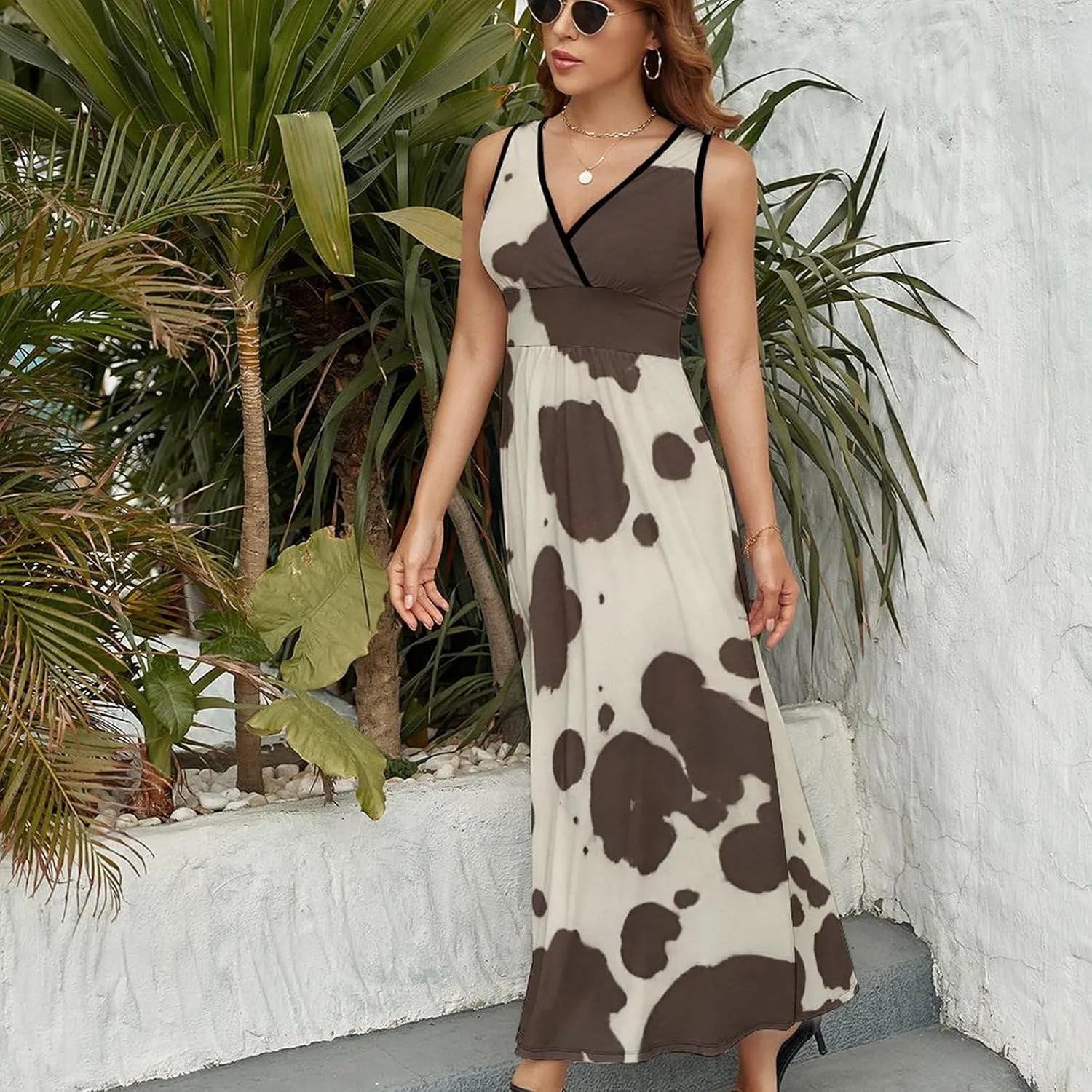 Casual Tank Dress Sleeveless Standard-Fit Holiday Dress