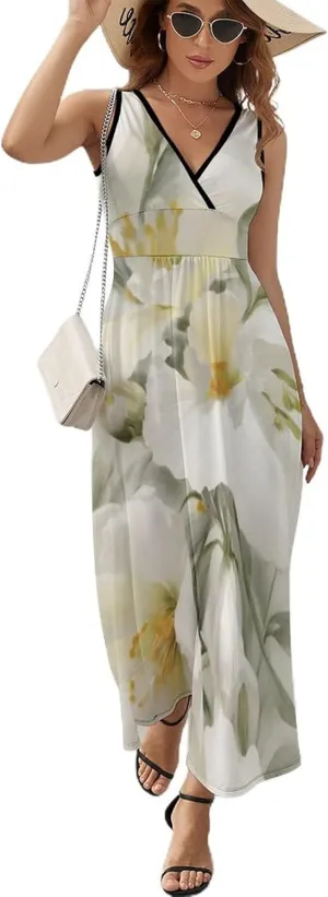 Casual Tank Dress Sleeveless Standard-Fit Holiday Dress