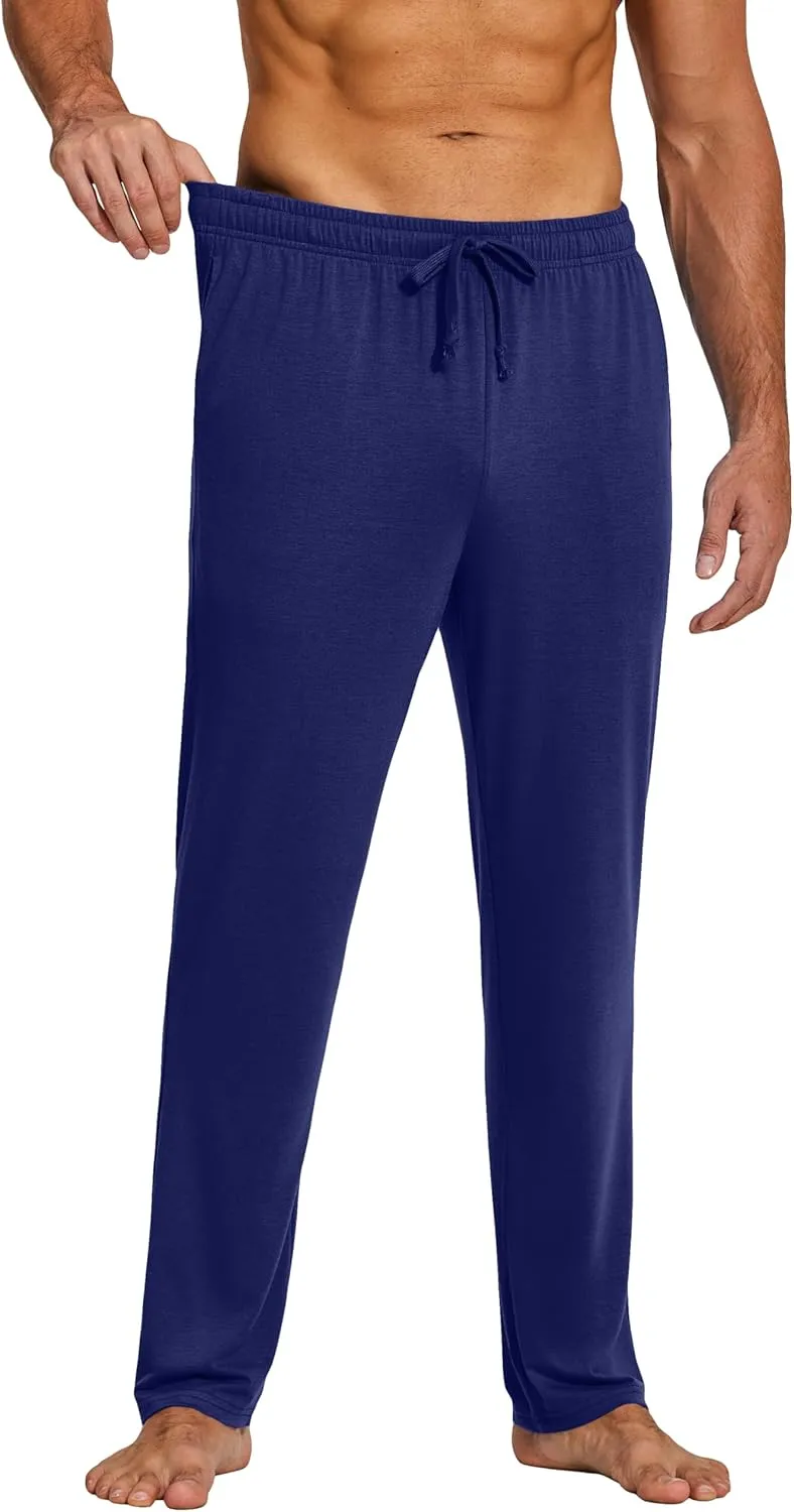 COOFANDY Men's Yoga Sweatpants Lightweight Open Bottom Lounge Pants Casual Drawstring Sweat Pants with Pockets