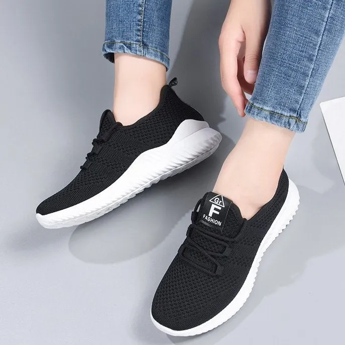 Cuzcare Women Orthopedic Shoes Comfy Elastic Mesh Round Toe Running Sneakers