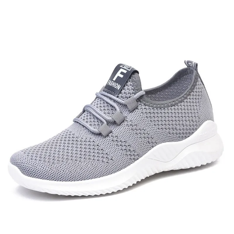 Cuzcare Women Orthopedic Shoes Comfy Elastic Mesh Round Toe Running Sneakers