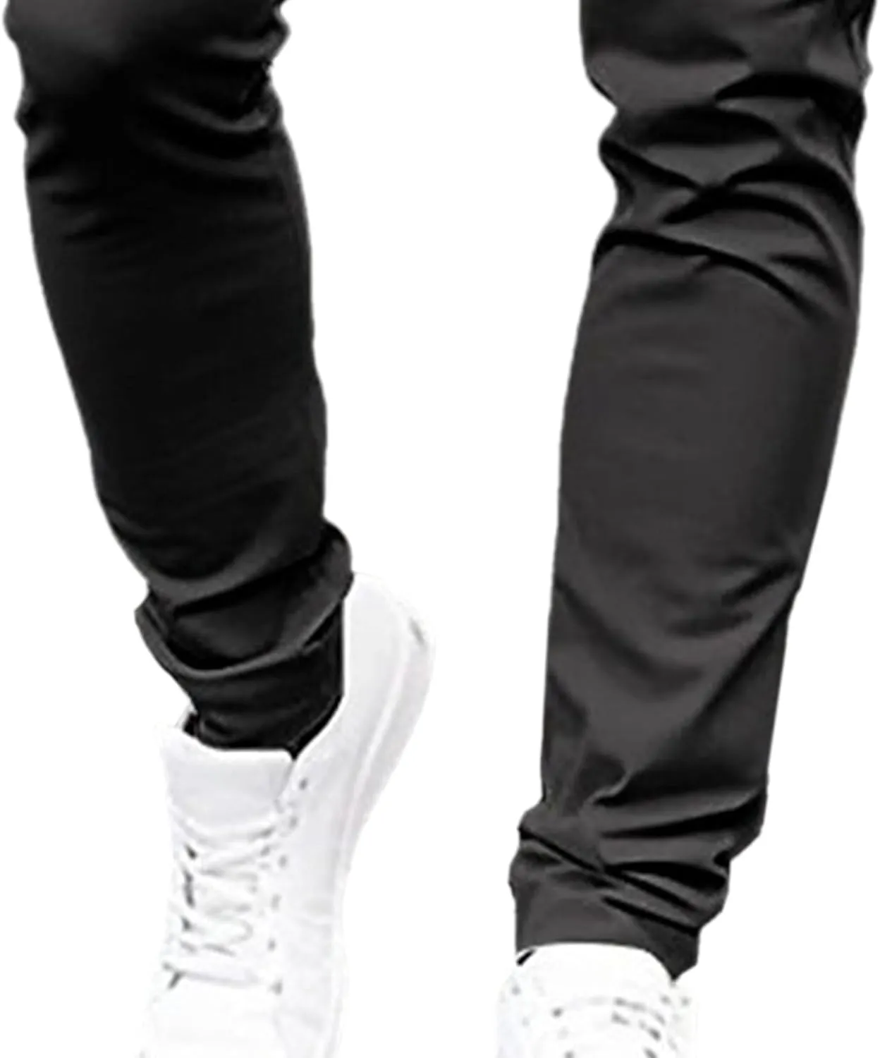 DGHM-JLMY Men's Personalized Hip Hop Trousers Outdoor Temperament Zipper Casual Solid Color Skinny Handsome Pants