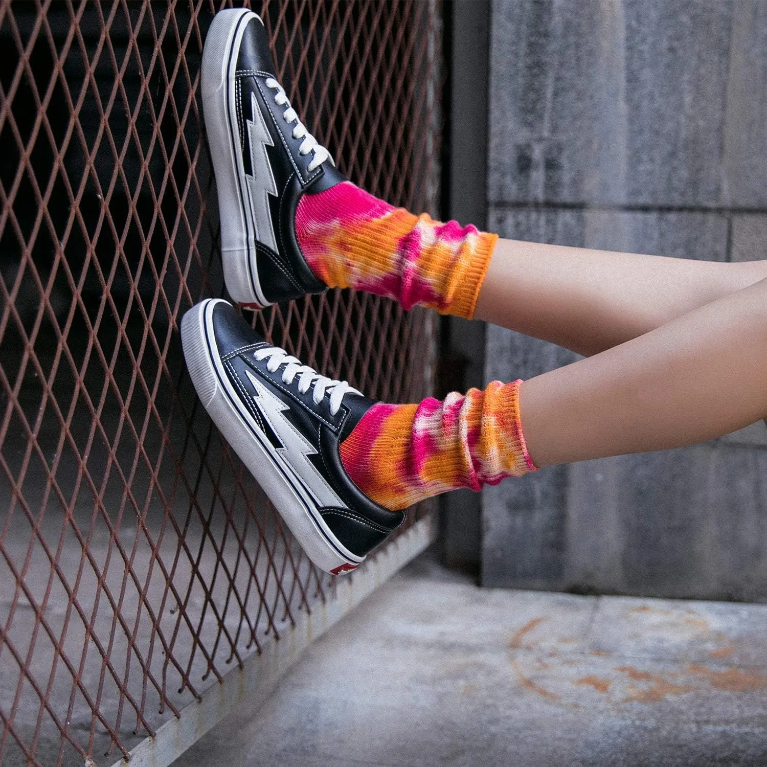 DREAM SLIM A Collection of Funny Novelty Fashion Colorful Cool Crazy Skateboard Tie Dye Crew Dress Socks 5 Pack/6 Pack