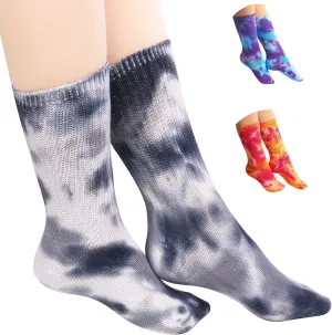 DREAM SLIM A Collection of Funny Novelty Fashion Colorful Cool Crazy Skateboard Tie Dye Crew Dress Socks 5 Pack/6 Pack