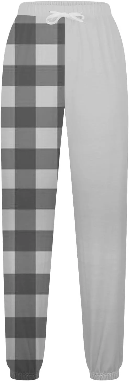 Elastic Waist Sweatpants for Women Soft Fabric Stylish Loose Casual Pants Fashion Office Work Outdoor Sports Trousers