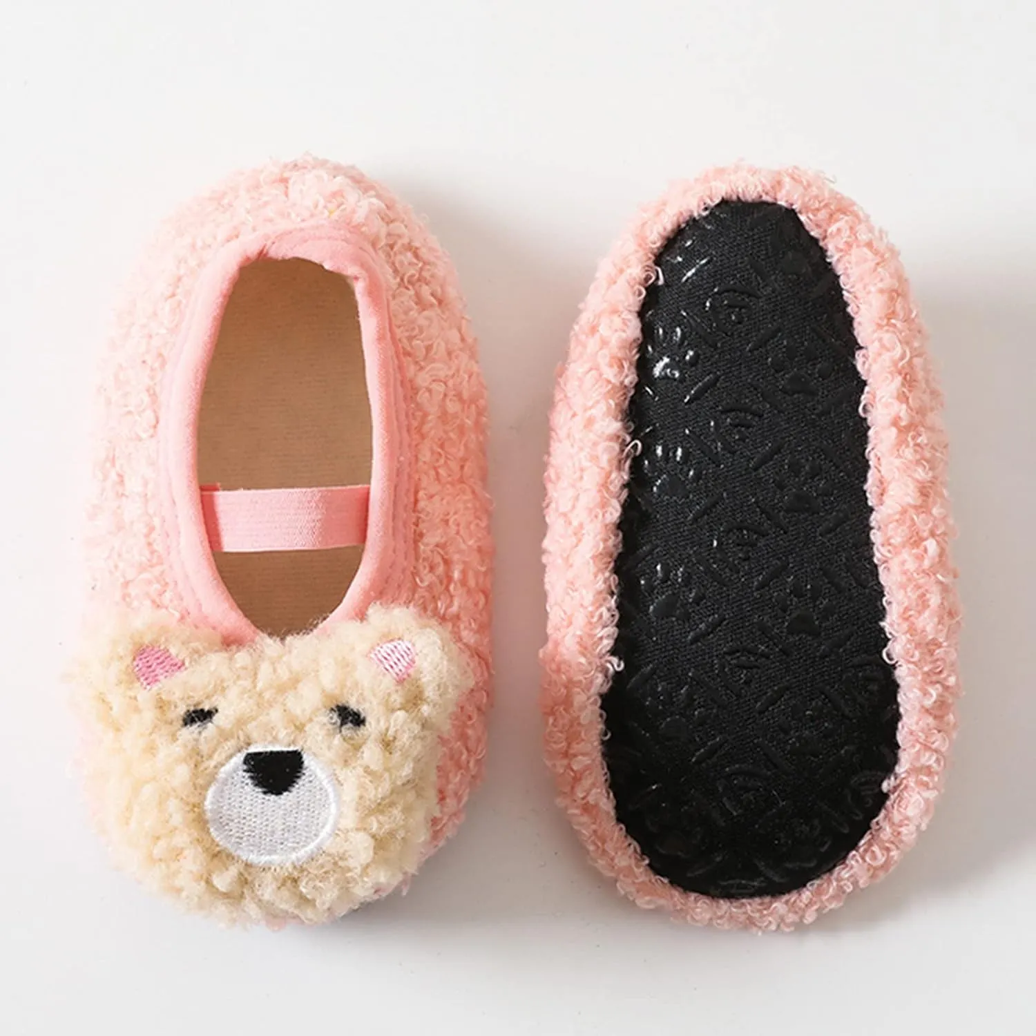EnJoCho Tennis Shoes for Girls Boys And Girls Cartoon Character Pattern Warm Toddler Shoes Indoor Floor Socks Non Slip Shoes