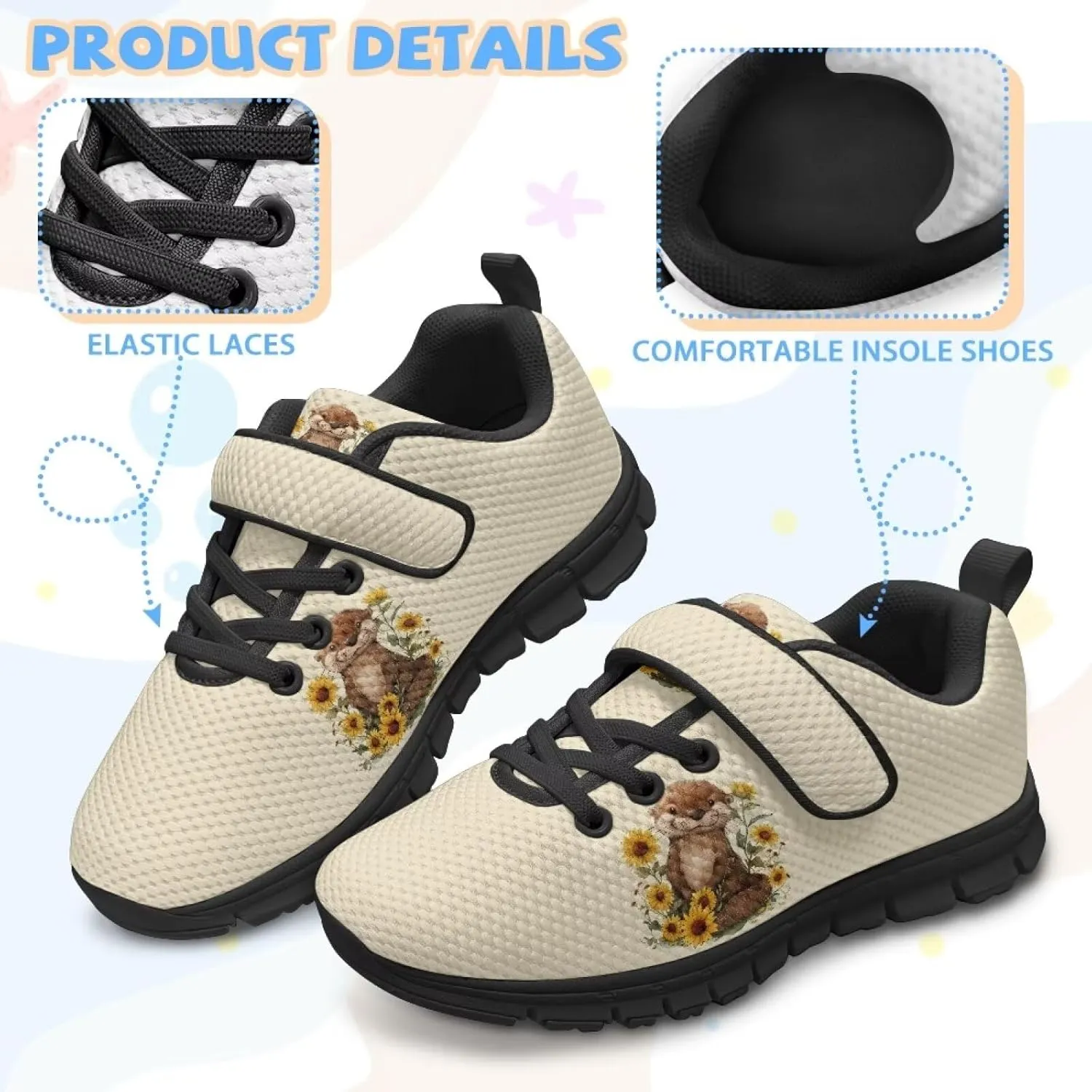 Girls Running Shoes Size 11-15 Slip on Design