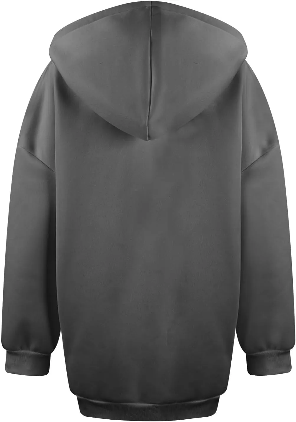 Gumipy Zip Up Hoodie Women Plus Size Drastring Zip Up Jackets Hoodies Y2K Long Sleeve Sweatshirt Dress Pullover with Pockets
