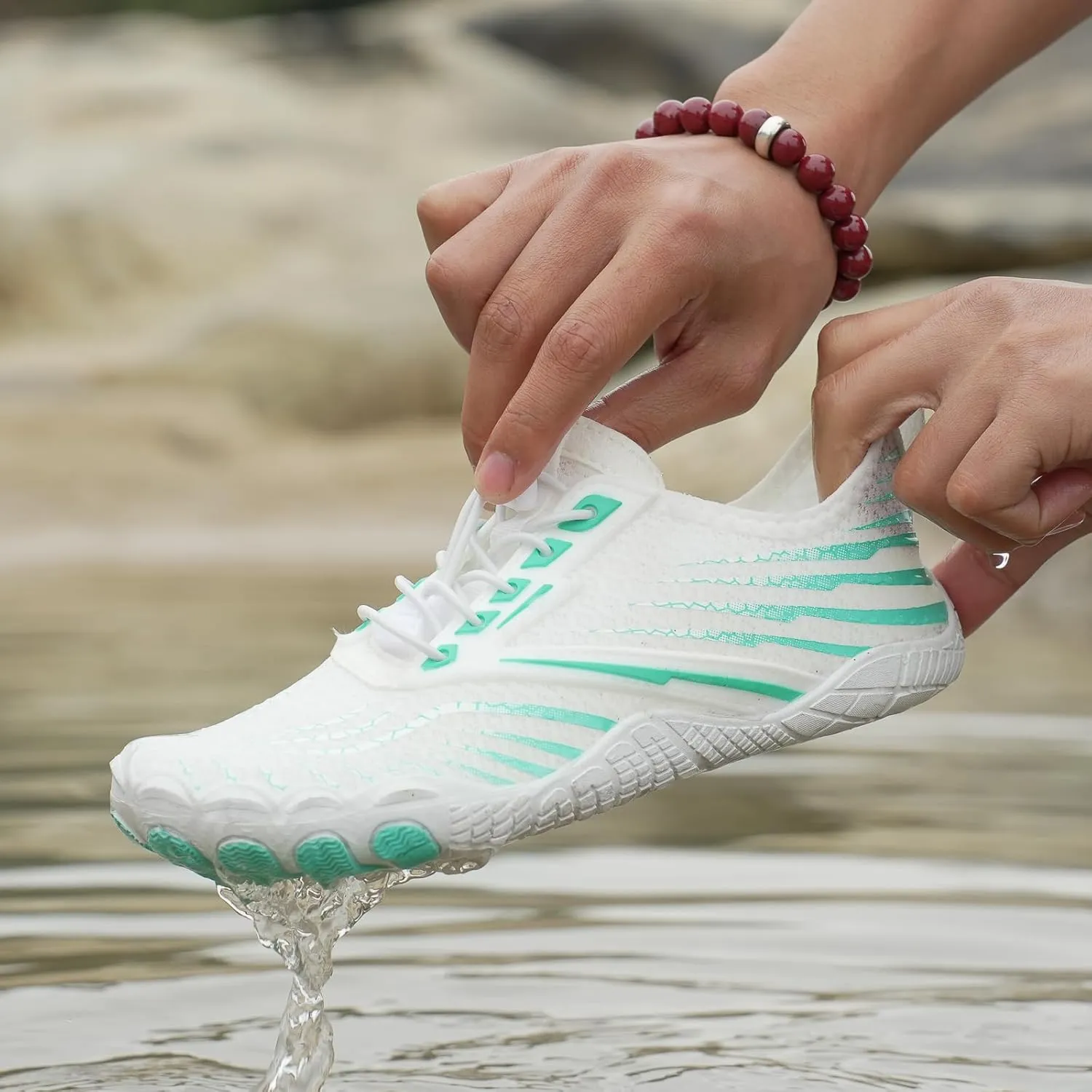 Hike Barefoot Footwear Shoes Unisex Non-Slip Healthy Wide Toe Box Zero Drop Water Shoes Breathable Soft Comfy Trail Footwear Quick Dry Beach Walking Athletic Sneakers