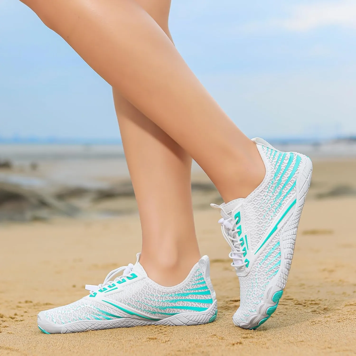 Hike Barefoot Footwear Shoes Unisex Non-Slip Healthy Wide Toe Box Zero Drop Water Shoes Breathable Soft Comfy Trail Footwear Quick Dry Beach Walking Athletic Sneakers