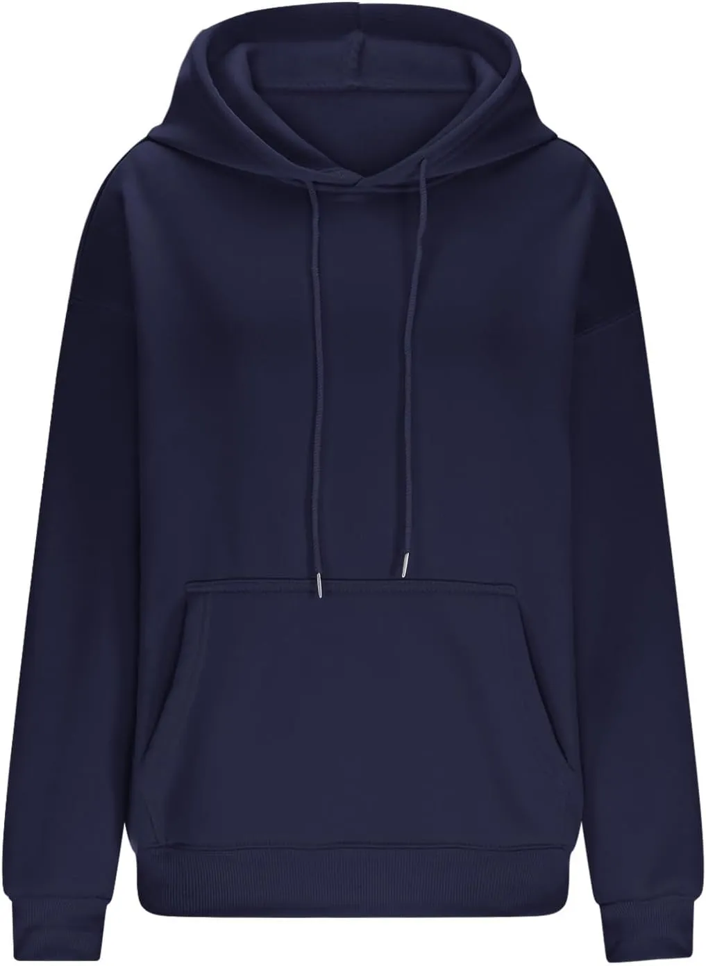 Hoodies For Women Long Sleeve Fleece Sweatshirts Clothes Drawstring Pullover Tops With Pockets Preppy Clothes 2024