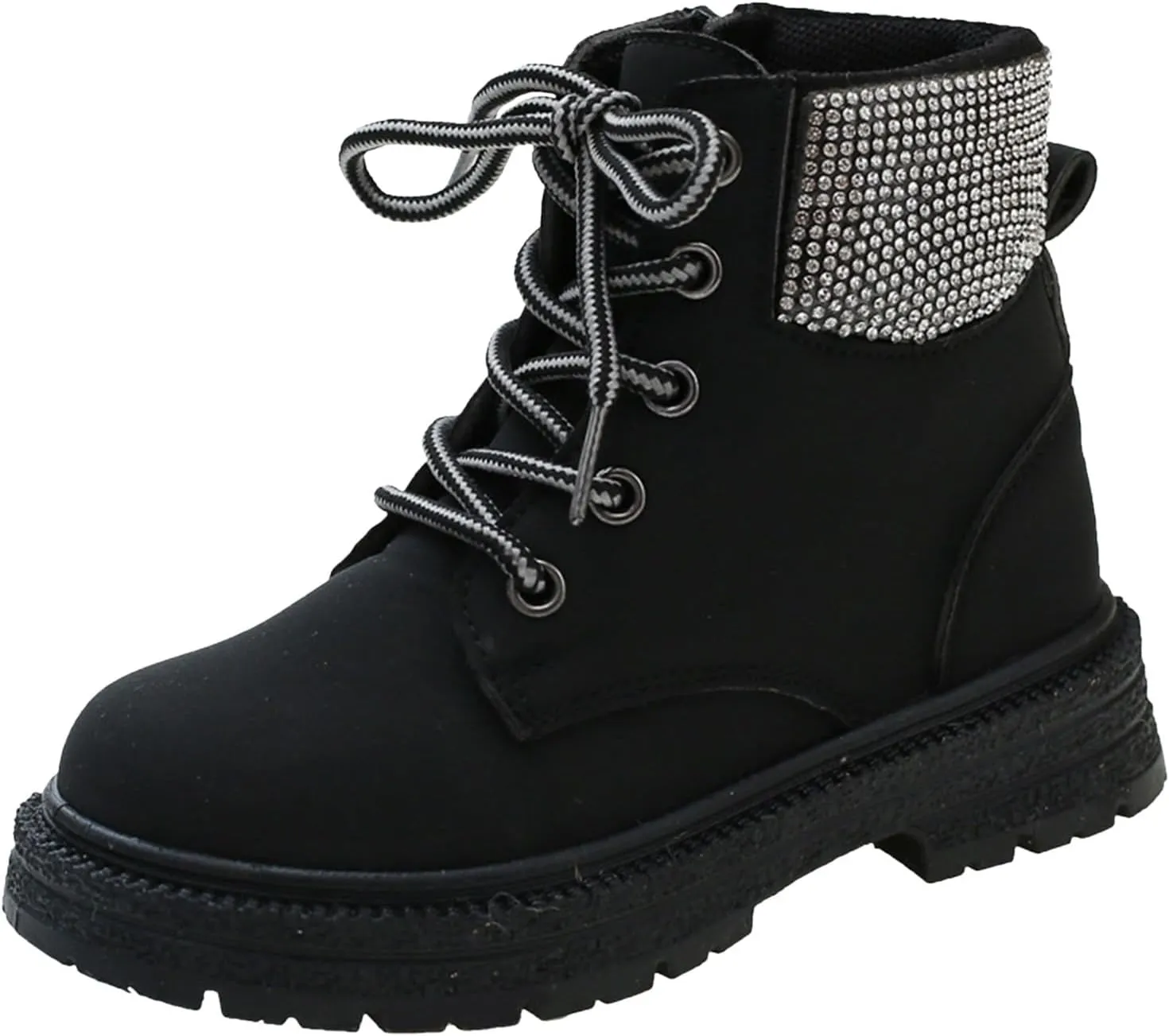 Kids Girls Ankle Bootie Chunky Low Block Heel Short Dress Booties Square Toe Cowgirl Boots Walking Riding Boots