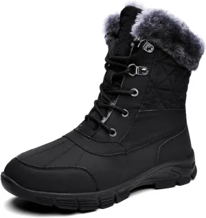 Mens Boots Winter Mens Hiking Boots Snow Boots Plus Velvet Warm Outdoor Casual High Boots Men Cotton Shoes Outdoor Hiking Shoes