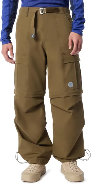 Men's Cross Terrain Convertible Cargo Pant with Drawstring Style Buckle Belt Standard