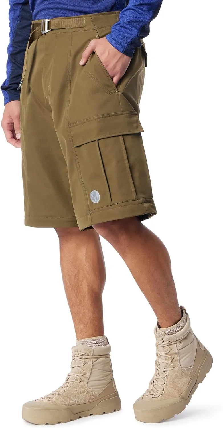 Men's Cross Terrain Convertible Cargo Pant with Drawstring Style Buckle Belt Standard