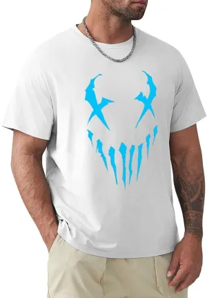 Men's T Shirt Cotton Short-Sleeve Printed Shirts Round Neck Fashion Graphic Classic Tee Shirts
