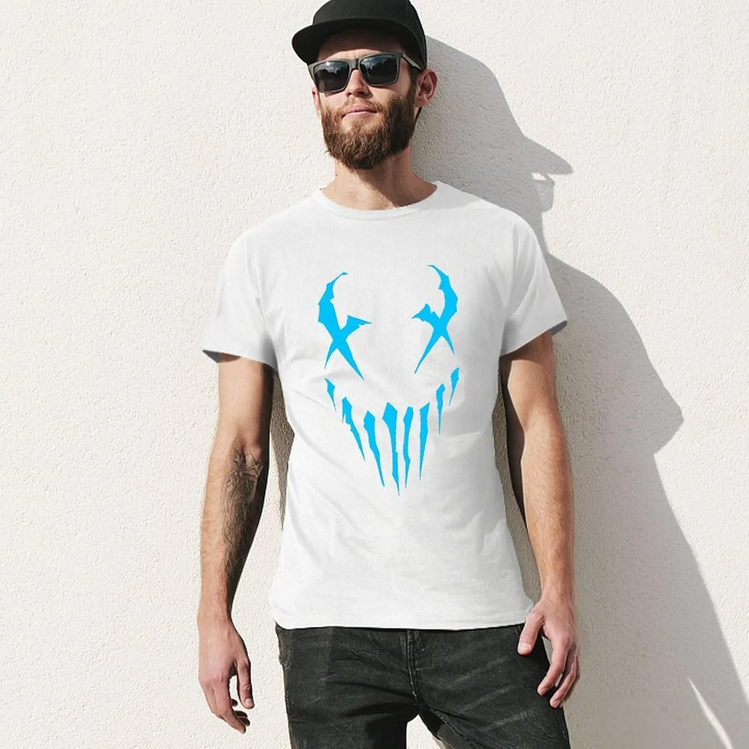 Men's T Shirt Cotton Short-Sleeve Printed Shirts Round Neck Fashion Graphic Classic Tee Shirts