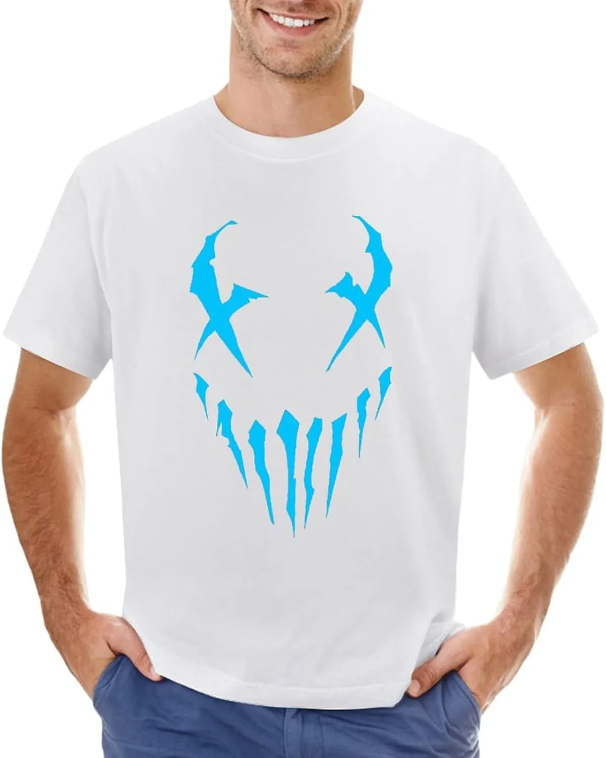 Men's T Shirt Cotton Short-Sleeve Printed Shirts Round Neck Fashion Graphic Classic Tee Shirts