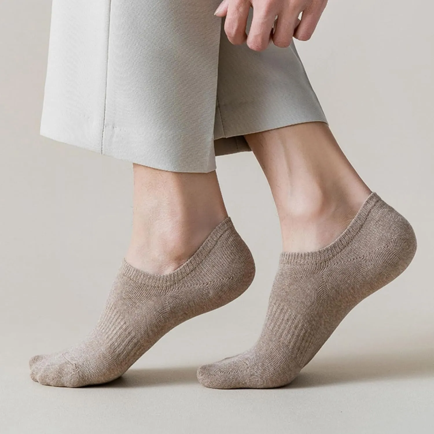 No Show Athletic Cotton Socks 10 Pack Low Cut Invisible Soft Summer Non-Slip Liner Socks for Men Women