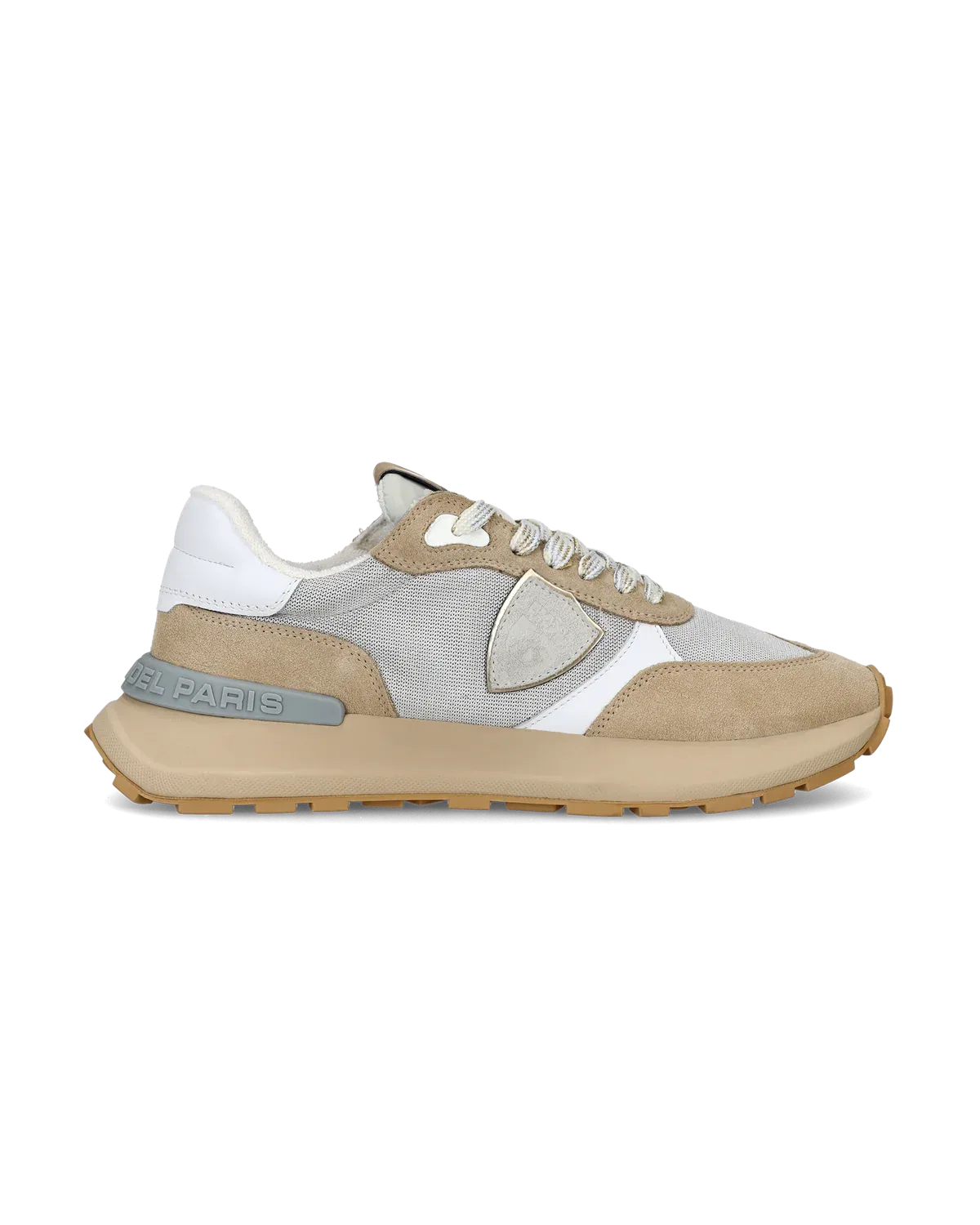 Philippe Model Antibes Low-Top Sneakers - Silver/Beige