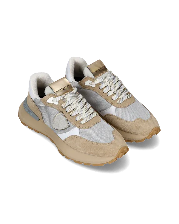 Philippe Model Antibes Low-Top Sneakers - Silver/Beige
