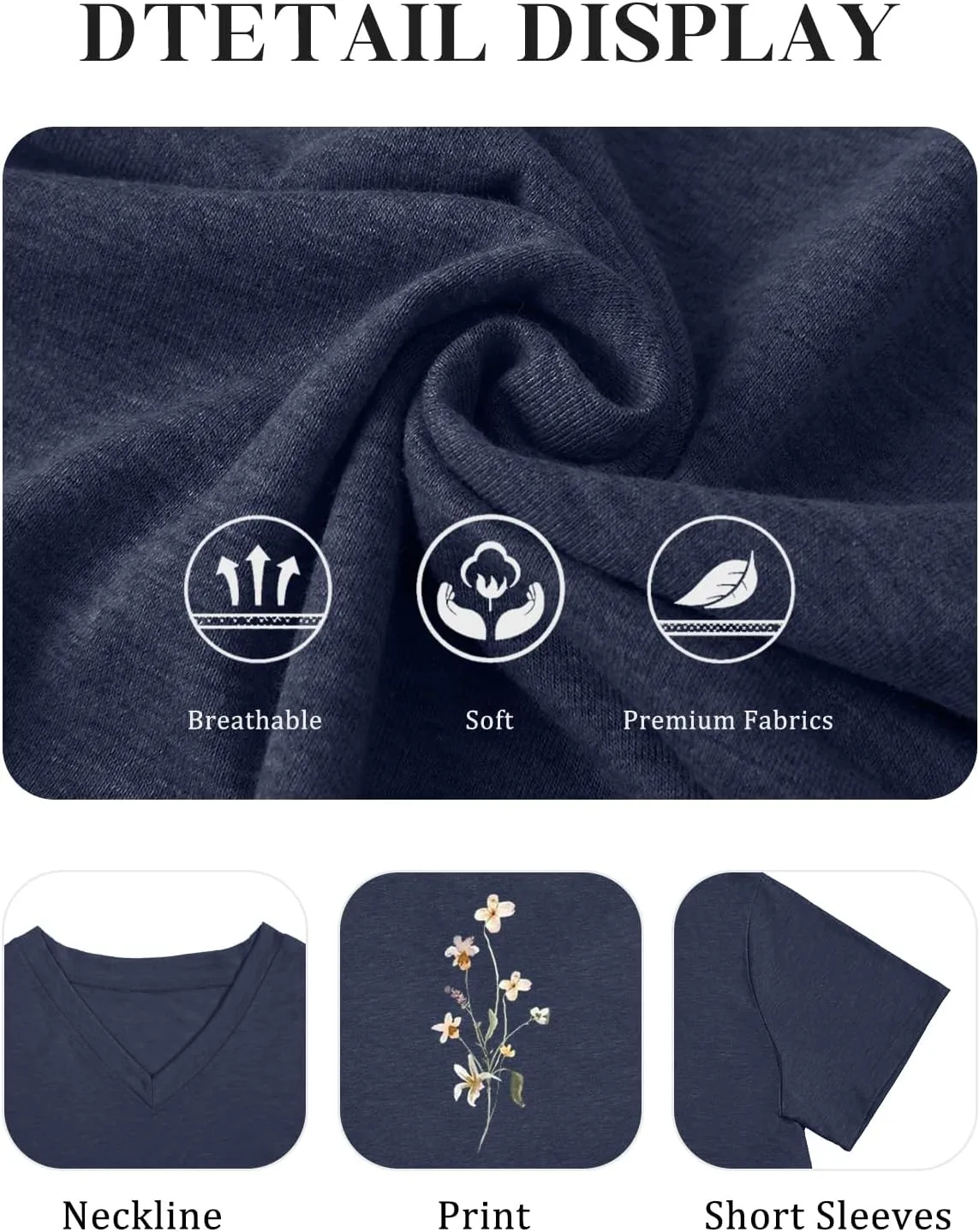 Plus Size T Shirt for Women Graphic Tees Short Sleeve Floral Print Loose Fit Summer Casual Tops 1XL-5XL
