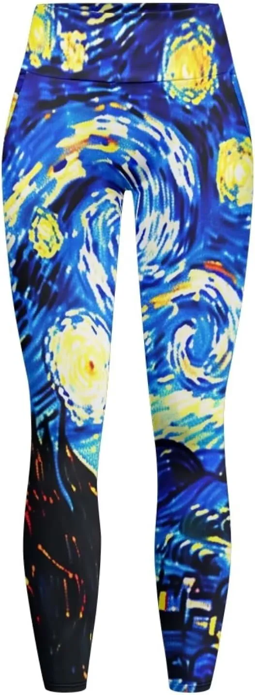 POLERO Womens Leggings Cute Yoga Pants with Pockets Tummy Control Casual High Waist Leggings XS-3XL