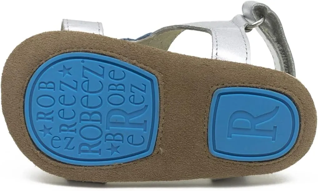 Robeez First Kicks Baby Girl and Unisex Sandals for Infant/Toddlers - 0-24 Months