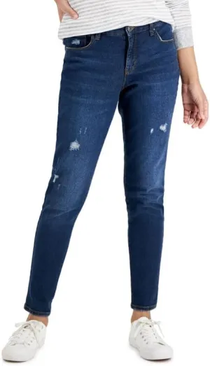 Style & Co. Women's Curvy-Fit Mid-Rise Skinny Jeans (Big City Wash, 10)