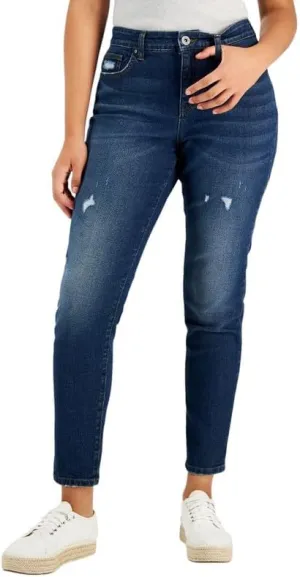 Style & Co. Women's Curvy-Fit Mid-Rise Skinny Jeans (Big City Wash, 4)