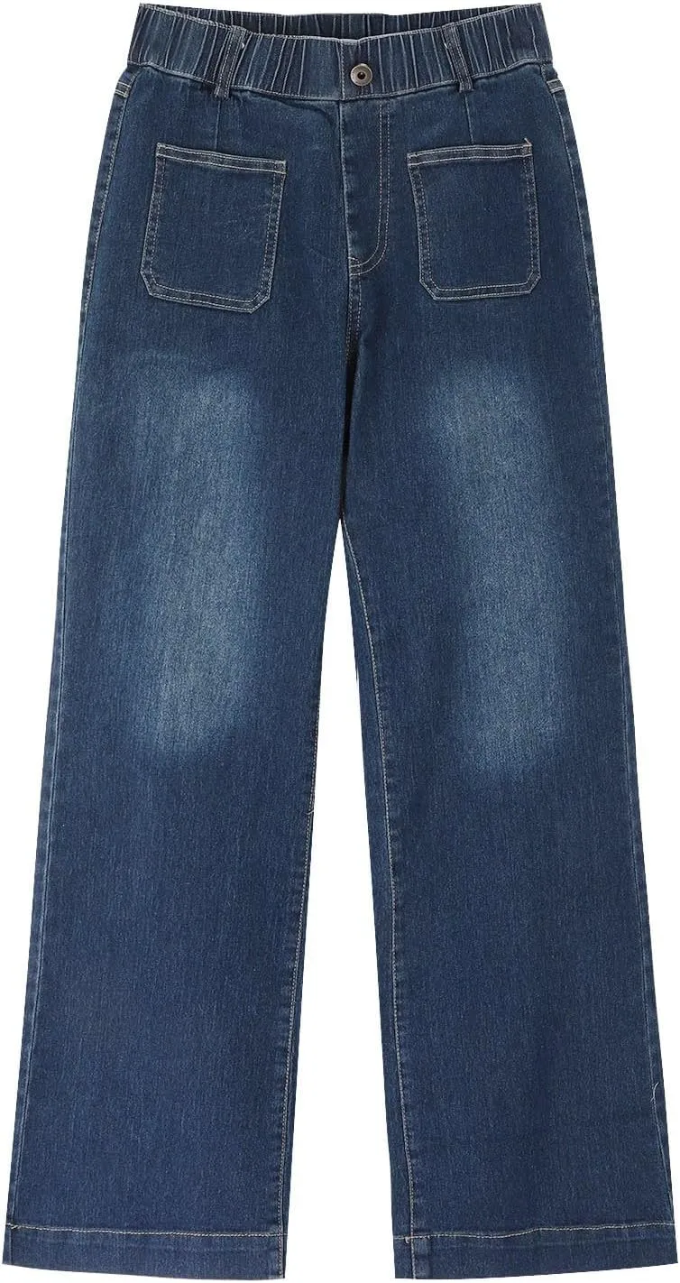 Stylish Wide-Leg Jeans for Women High-Waisted Formal Occasion Flattering Casual Pants Slimming Leisure Trendy Trouser