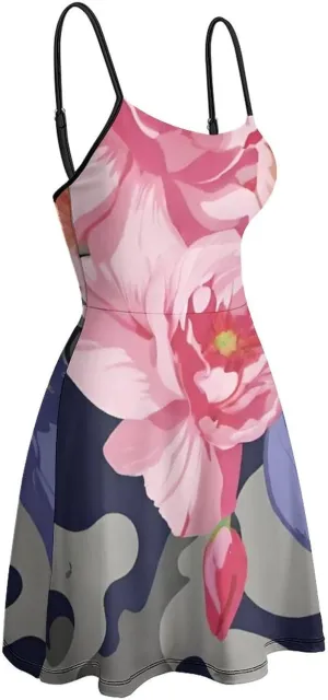 Summer Casual Long Dress Sleeveless Adjustable Party Slim Dress