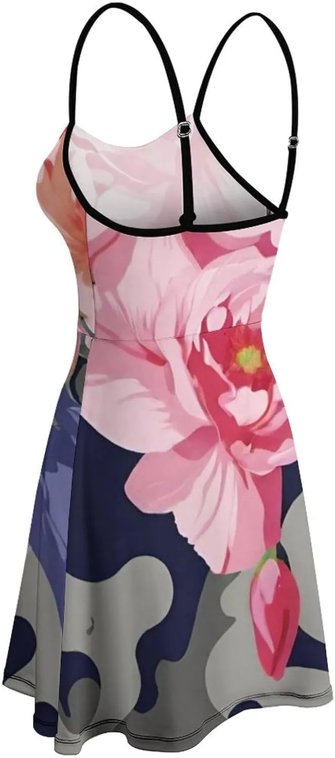 Summer Casual Long Dress Sleeveless Adjustable Party Slim Dress