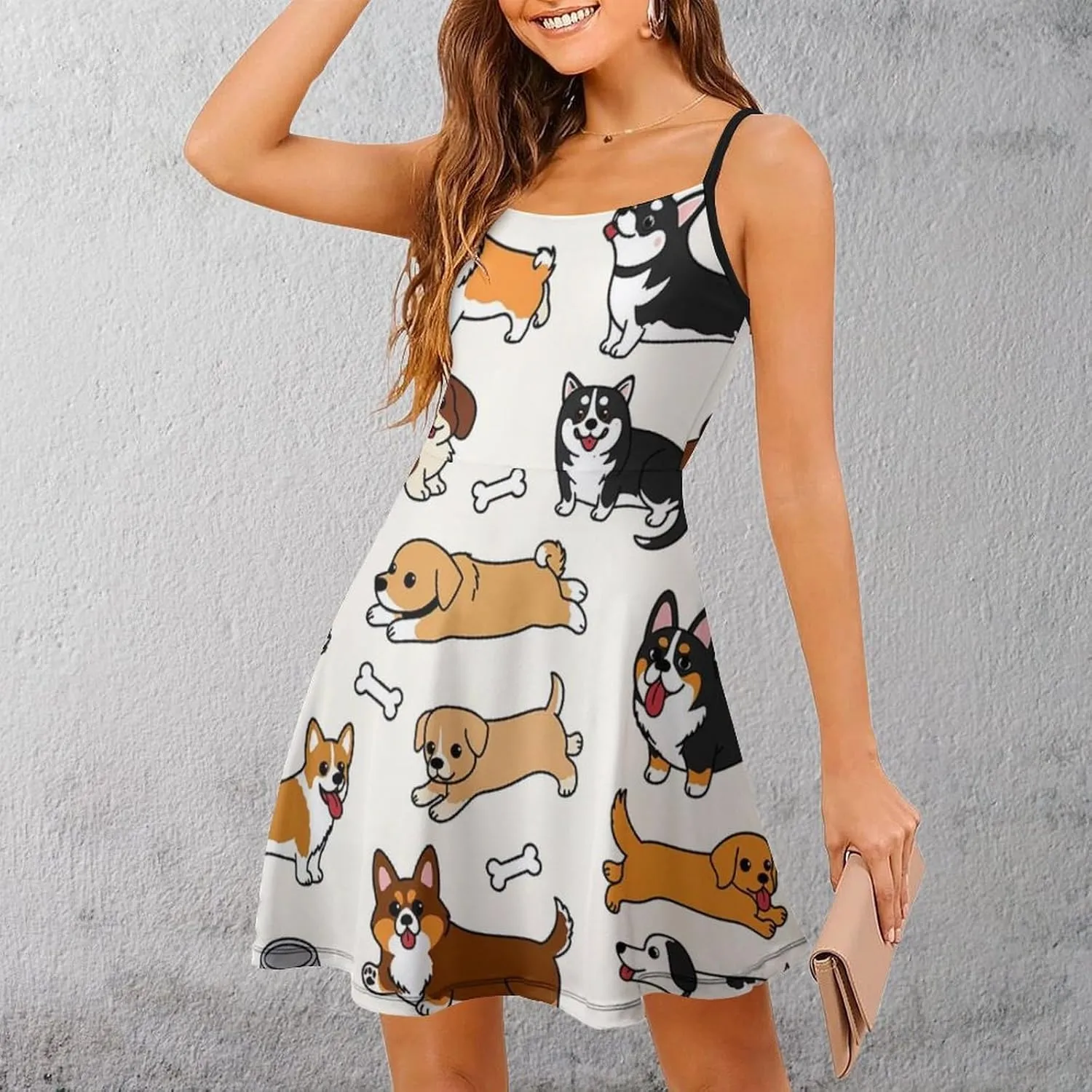 Summer Casual Long Dress Sleeveless Adjustable Party Slim Dress