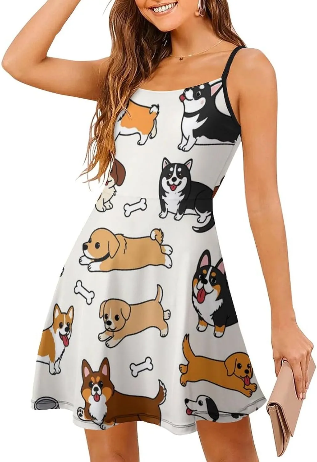 Summer Casual Long Dress Sleeveless Adjustable Party Slim Dress