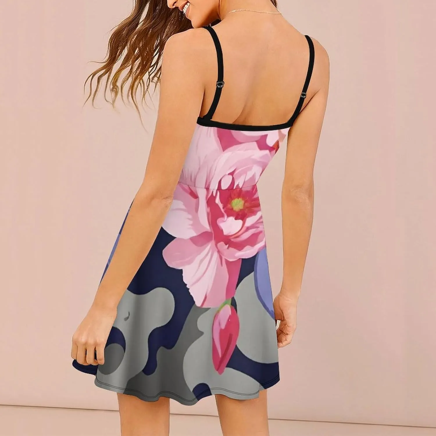Summer Casual Long Dress Sleeveless Adjustable Party Slim Dress