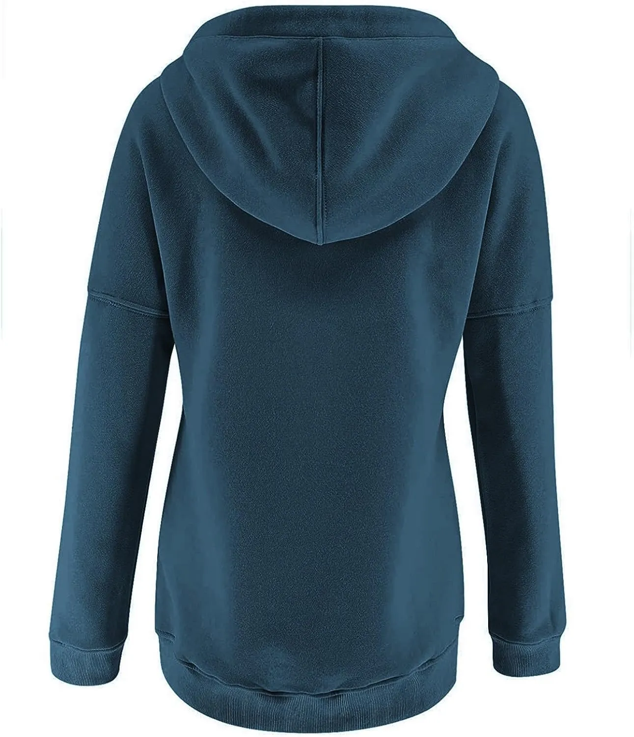 Sweatshirt for Women Fall Women's Casual Hoodies Long Sleeve Solid Lightweight Pullover Tops Loose Sweatshirt with Pocket