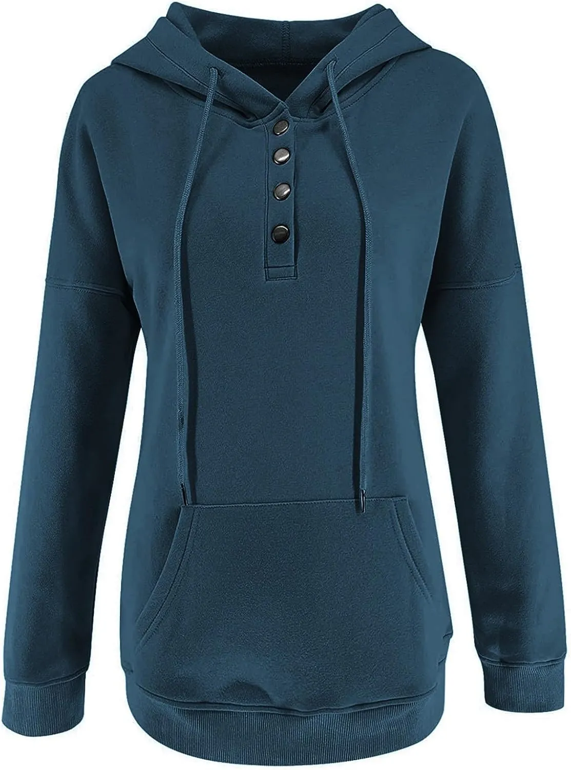 Sweatshirt for Women Fall Women's Casual Hoodies Long Sleeve Solid Lightweight Pullover Tops Loose Sweatshirt with Pocket