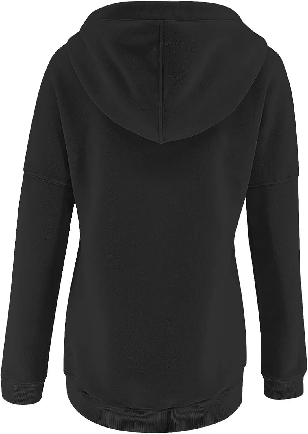 Sweatshirt for Women Zip Up Women's Casual Hoodies Long Sleeve Solid Lightweight Pullover Tops Loose Sweatshirt with Pocket