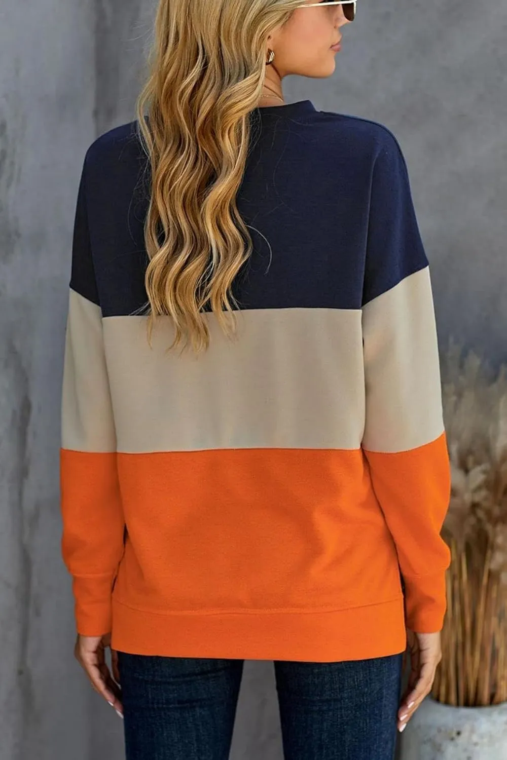 SWEET POISON Womens Casual Fashion Sweatshirts Loose Pullover Sweatshirt Long Sleeve Crewneck Tops