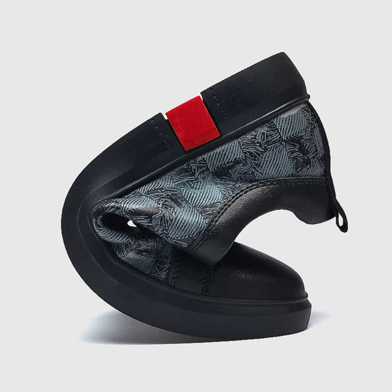 Vera | Men's Checkered Leather Low-Top Sneakers